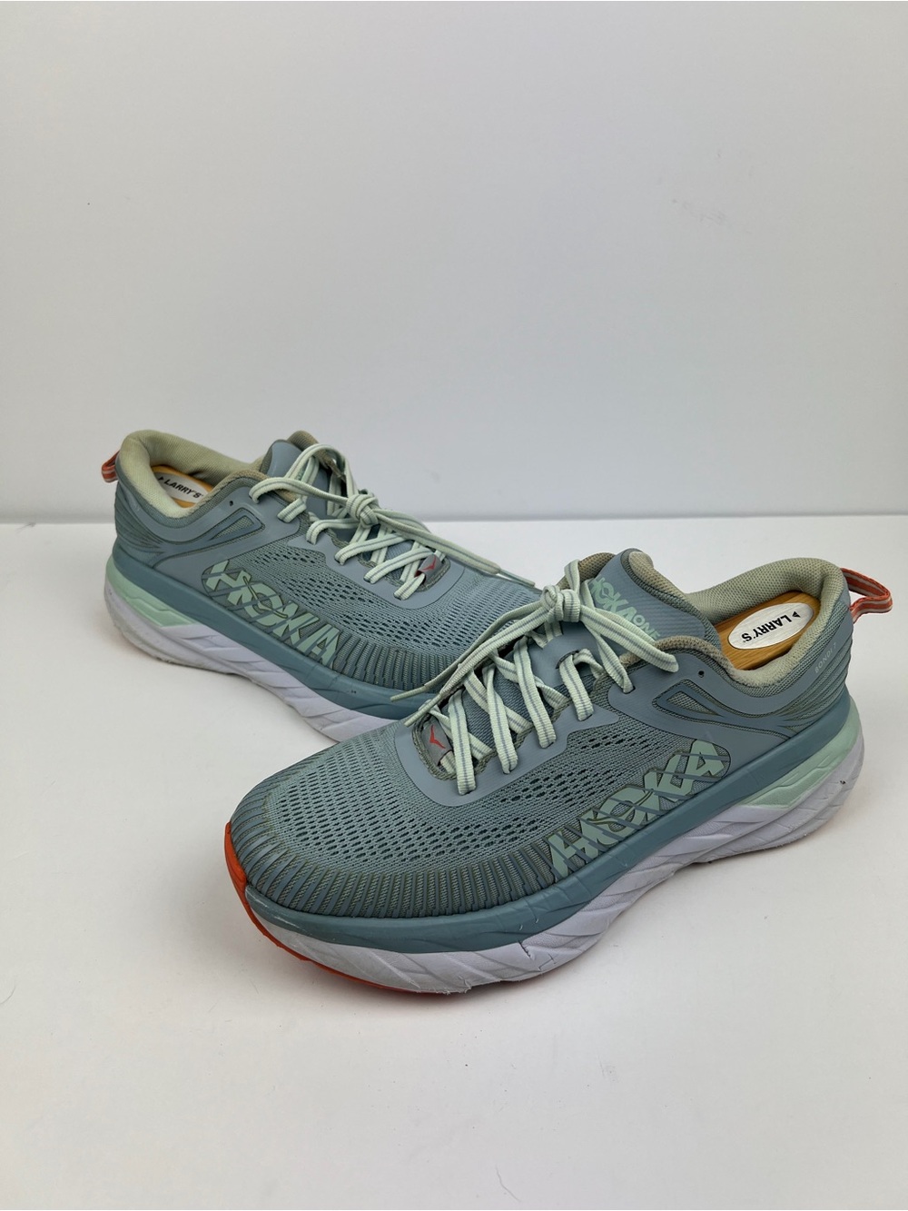 Hoka One One Bondi 7 Womens Running Shoes Blue Fog Size 9.5 - 1110519 BFBG